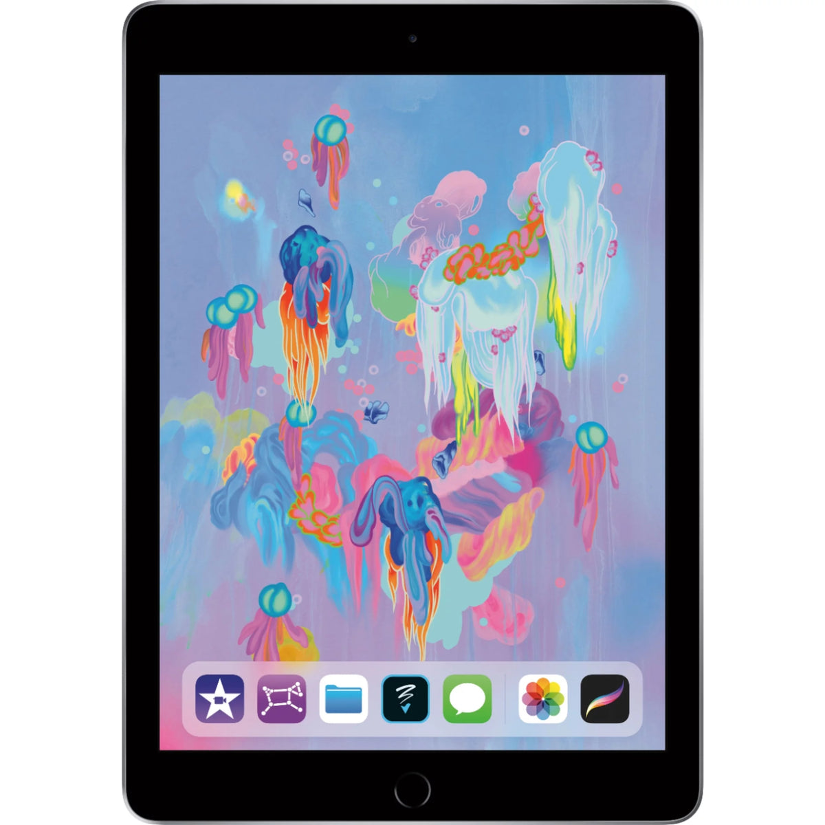Tablette Apple iPad 6e génération MR7J2LL/A 9,7 po 128 Go WiFi, gris sidéral (usagé – avec défauts)