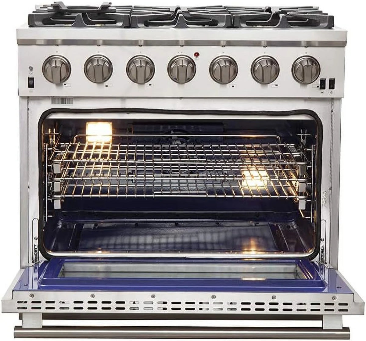 Capriasca – Cuisinière à gaz autonome Titanium Professional 36 po
