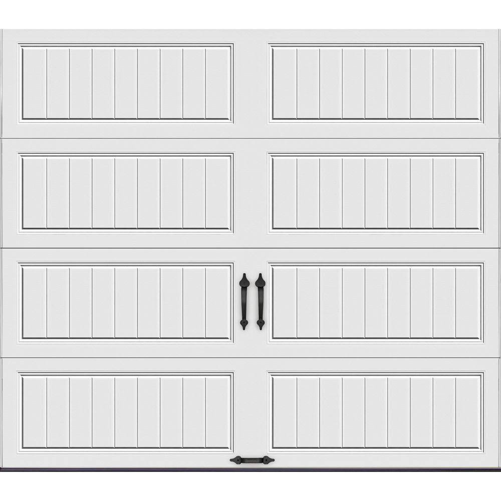 Porte de garage isolée Clopay Gallery Collection, 8 pi x 7 pi, valeur R-6,5, blanc uni