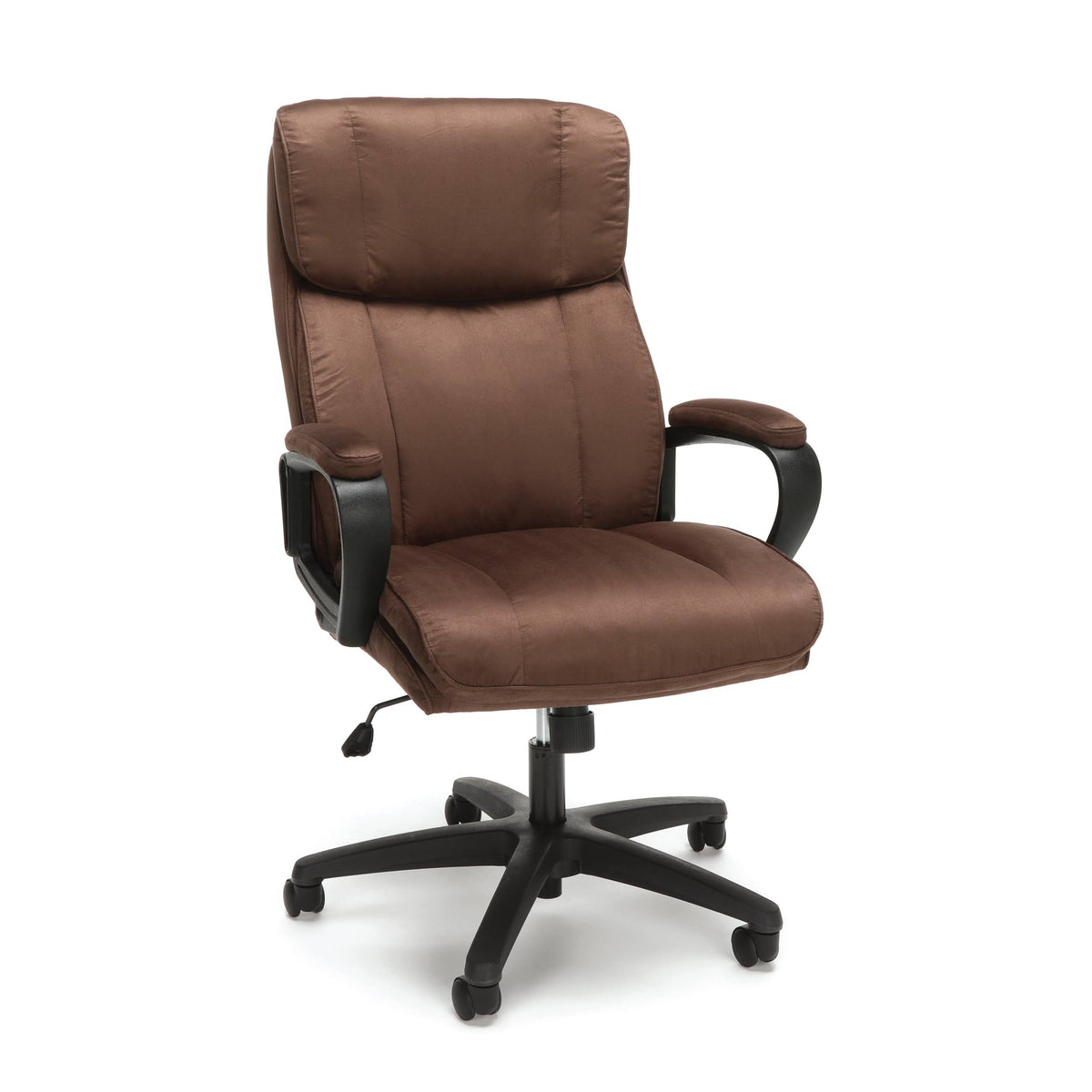 Chaise de bureau à dossier haut en microfibre Essentials by OFM ESS-3081, marron