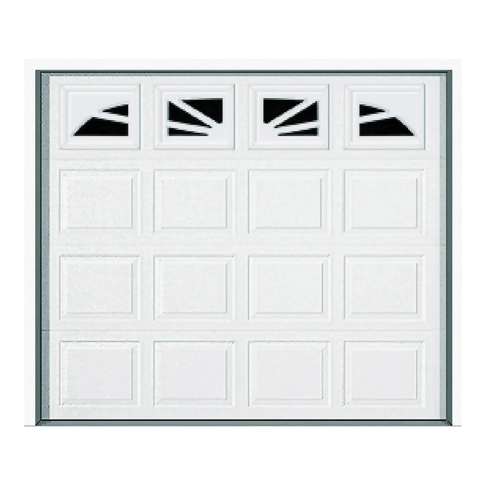 Porte de garage en acier Wayne Dalton 9100 Williamsburg, 9 pi L x 7 pi H, blanc