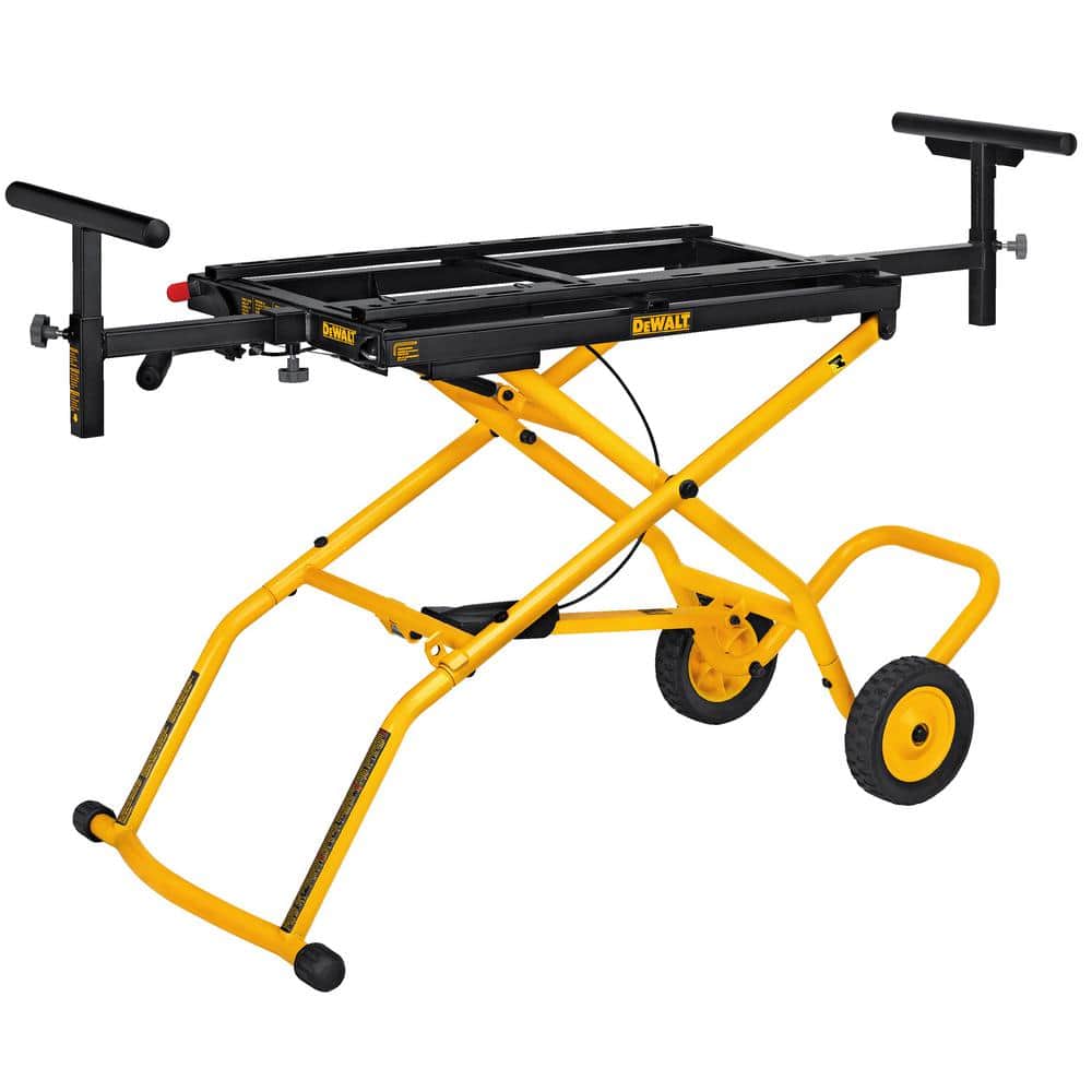 Support de scie à onglets sur roulettes DEWALT 32-1/2 po x 60 po, capacité de 300 lb (DWX726)