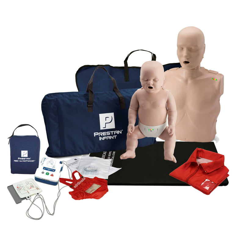 Kit de mannequins RCR pour adulte et nourrisson avec rétroaction, Prestan UltraTrainer et accessoires MCR