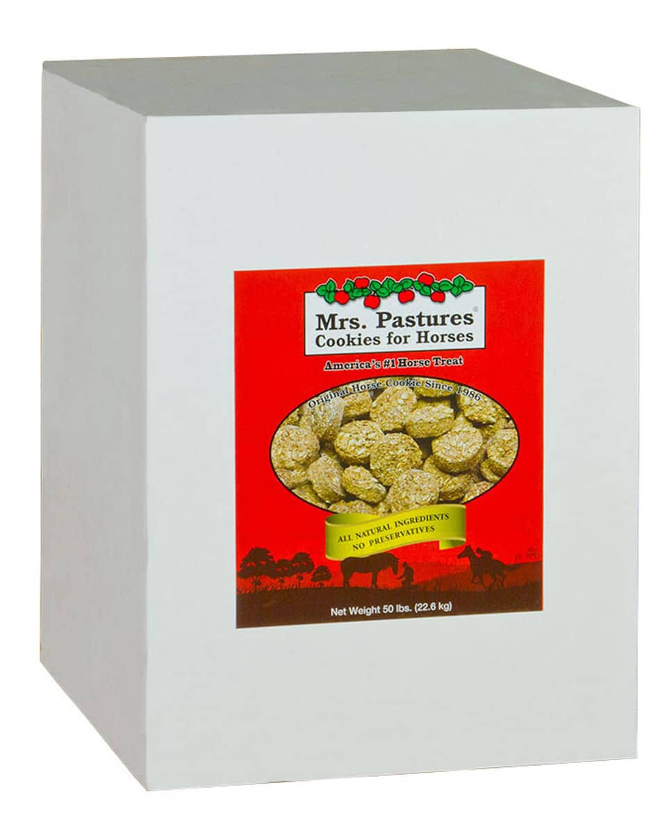 Boîte de recharge de friandises pour chevaux Mrs Pastures 35 lb