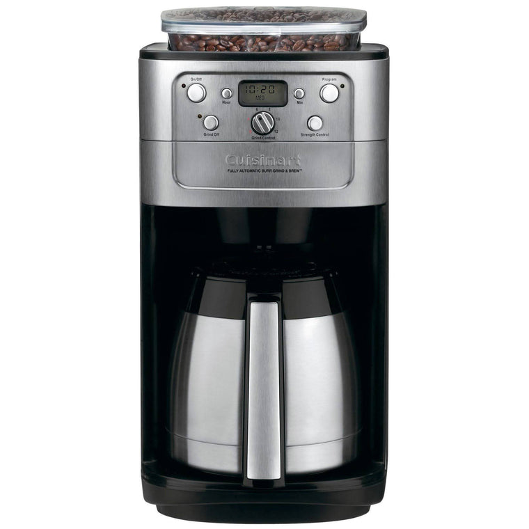 Cafetière automatique 12 tasses Cuisinart DGB-900BC Grind & Brew avec carafe thermique