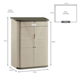Abri de jardin vertical grand format Rubbermaid FG374601OLVS