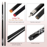 Queues de billard en composite de fibre de verre et graphite 18 oz, 19 oz, 20 oz, 21 oz, 58 pouces