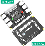 Nouvelle version de carte de dérivation d'alimentation ATX et kit de boîtier en acrylique avec tensions de sortie 3,3 V, 5 V, 12 V, -12 V et 12 ports USB, sortie maximale de 3 A
