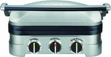 Grill et presse-panini Cuisinart 5-en-1 Griddler avec accessoire à gaufres (GR-4N) – Inclut des plaques de cuisson et à gaufres