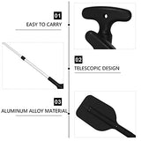 2 pagaies de kayak télescopiques pour bateau de rafting ou canoë en alliage d'aluminium et plastique