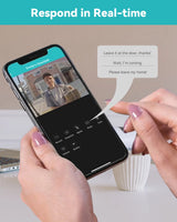 Sonnette vidéo sans fil WUUK 2K avec station de base et stockage local gratuit de 32 Go, sans frais mensuels, sonnette vidéo sur batterie, triple détection de mouvement, compatible avec Alexa et Google