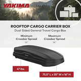 Coffre de toit Yakima, caisson de rangement rigide pour véhicule avec serrure SKS, SkyBox NX XL, 510 litres, noir