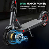Trottinette électrique pour adultes, vitesse maximale de 30/40 km/h, autonomie de 34/40/56 km, moteur 350/500/600 W avec contrôle par application, pneus gonflables de 8,5/10 pouces, trottinette pliable avec contrôle par application, certifiée UL 2272