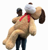 Gros Chiot en Peluche Géant 5 Pieds 60 Pouces 153 cm Immense Chien en Peluche Doux et Adorable