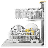 Whirlpool – Lave-vaisselle portable à cuve haute de 24 po avec commandes en façade – Blanc