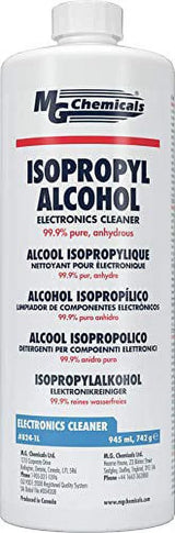 Nettoyant pour électronique à l'alcool isopropylique à 99,9 % MG Chemicals, bouteille de liquide de 945 mL