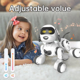 Chien robot télécommandé avec fonction tactile et programmable, chien robot cascadeur interactif intelligent