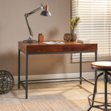 Bureau moderne et élégant en bois, bureau avec rangement conçu selon des normes rigoureuses, bureau d'ordinateur durable pour le télétravail