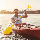 2 pagaies de kayak télescopiques pour bateau de rafting ou canoë en alliage d'aluminium et plastique