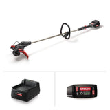 Coupe-bordures/dresse-bordures sans fil Oregon 40V Max ST275 avec batterie 2,6 Ah, chargeur et système Gator SpeedLoad 590498