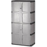Armoire de rangement à deux portes Rubbermaid 7083 – Base/dessus, 36 l x 18 p x 72 h, gris/noir