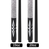 Queues de billard en composite de fibre de verre et graphite 18 oz, 19 oz, 20 oz, 21 oz, 58 pouces