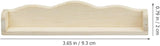Étagère murale pour maison de poupée, mini étagères en bois, échelle 1:12, modèles de rangement en bois miniatures pour accessoires de mobilier de maison de poupée