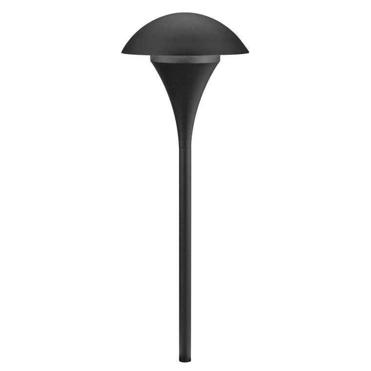 Kichler 15236BKT Eclipse, Borne d'éclairage extérieur 1 lumière 120 V, noir texturé