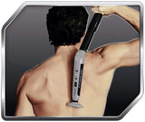 Platinum Pro de MANGROOMER, nouveau rasoir pour le dos avec 3 têtes flexibles à amortisseurs, charnière articulée, manche à portée extrême et étui bonus ! (Génération 8.0), ensemble de 4 pièces, paquet de 2
