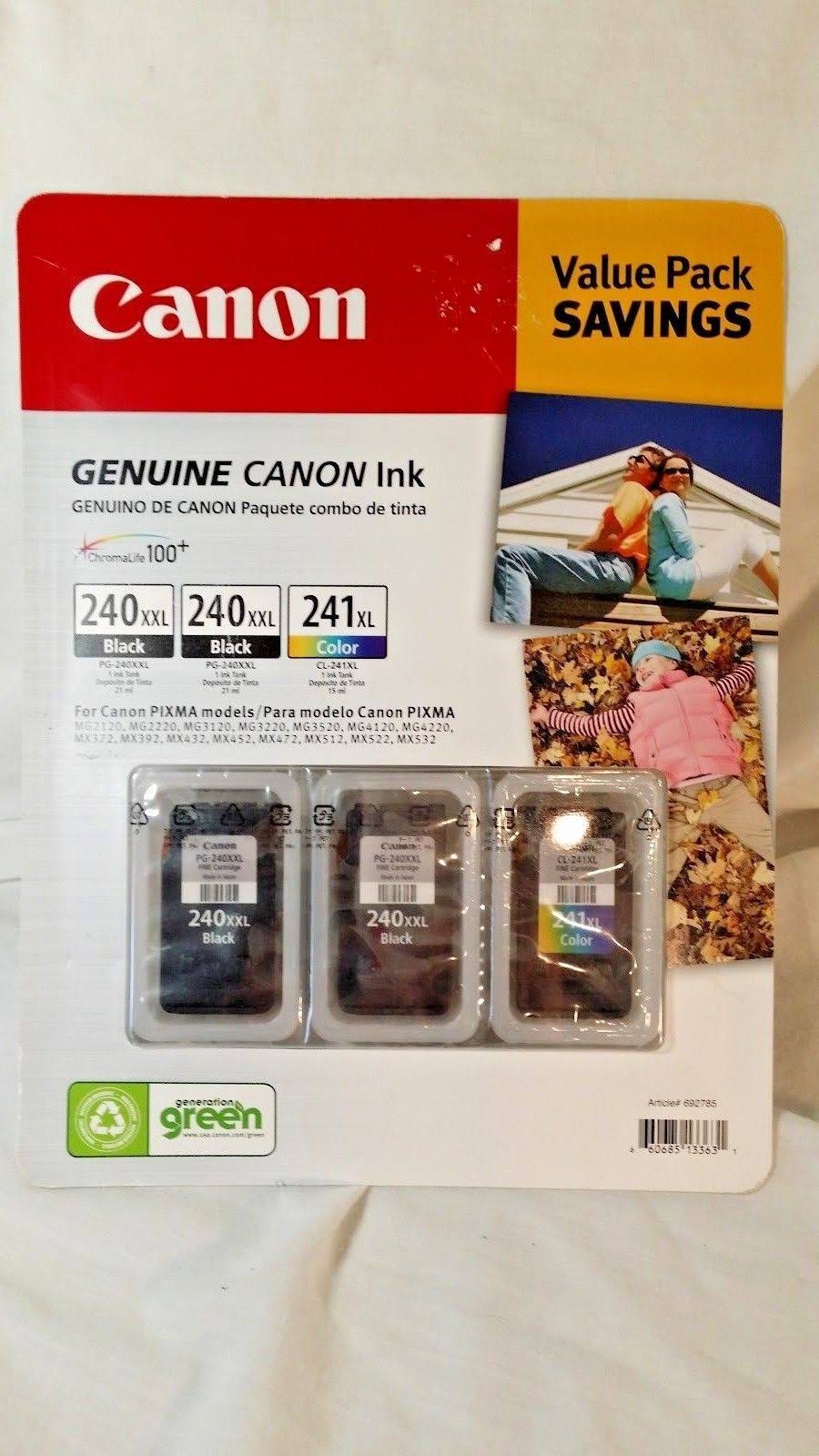 Cartouches Canon PG-240XXL CL-241XL – lot de 3