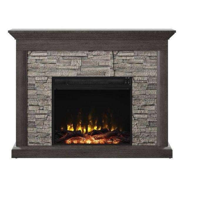 Cheminée électrique murale Twin Star Home, gris