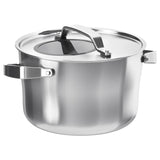 IKEA – SENSUELL Faitout avec couvercle, acier inoxydable/gris, 5,5 l