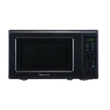 Four à micro-ondes de comptoir Magic Chef de 0,7 pi³ (noir avec cavité grise)