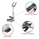 Stepper d'exercice Sunny Health & Fitness avec guidon – SF-S020027