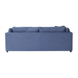 Canapé en tissu à dossier coussin Enda de Roundhill Furniture, bleu marine