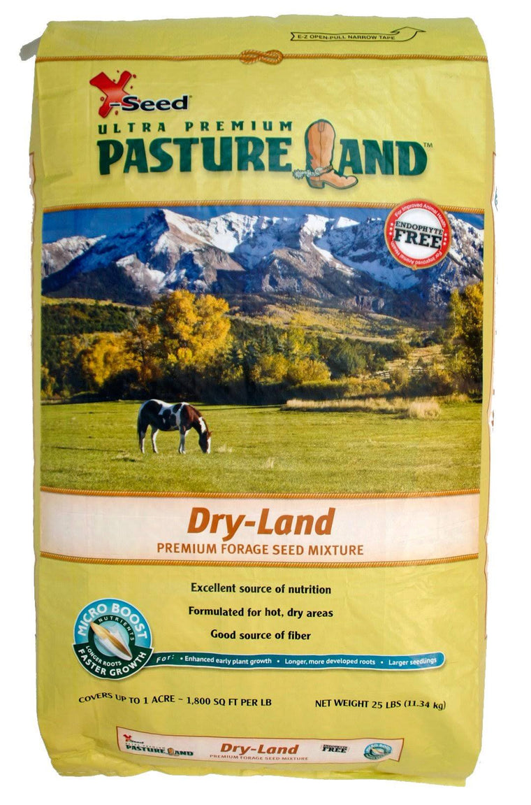 Mélange pour terres sèches X-Seed Pasture Land avec semences Micro-Boost, 25 livres