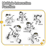 Chien robot télécommandé avec fonction tactile et programmable, chien robot cascadeur interactif intelligent