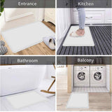 Paillasson Simply Rustic Barn, tapis de porte à motif vichy rose et carreaux de buffle, tapis d'accueil, tapis antidérapant pour porche, maison et intérieur, 50 x 80 cm