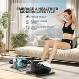 Vélo elliptique sous bureau ANCHEER – Appareil de pédalage silencieux pour seniors, bureau et domicile, équipement d'entraînement des jambes assis à faible impact, écran LCD intelligent, télécommande