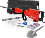 Marteau-piqueur XtremepowerUS 61116-XP avec burin et pelle, marteau de démolition électrique robuste 2200W pour béton et construction