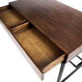 Bureau moderne et élégant en bois, bureau avec rangement conçu selon des normes rigoureuses, bureau d'ordinateur durable pour le télétravail