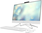 Ordinateur de bureau tout-en-un HP 22, processeur AMD Athlon Silver 3050U, carte graphique AMD Radeon, 4 Go de RAM, SSD 256 Go, Windows 11 Famille (22-dd0210, blanc neige)