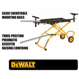 Support de scie à onglets sur roulettes DEWALT 32-1/2 po x 60 po, capacité de 300 lb (DWX726)