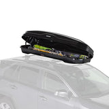 Coffre de toit Yakima, caisson de rangement rigide pour véhicule avec serrure SKS, SkyBox NX XL, 510 litres, noir