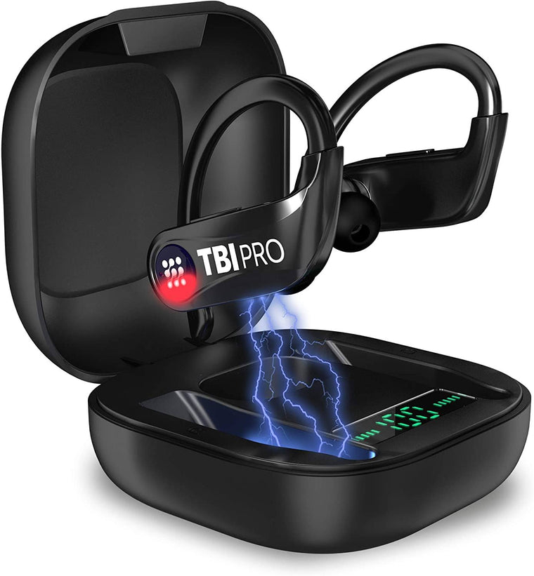 Écouteurs sans fil Bluetooth TBI Pro PowerPro5989 avec micro, noir