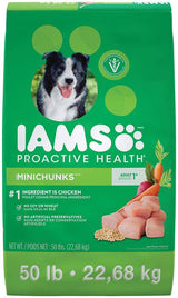 Croquettes pour chiens adultes IAMS Minichunks, 22,7 kg (50 lb)
