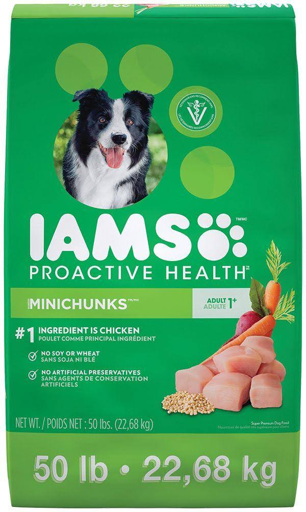 Croquettes pour chiens adultes IAMS Minichunks, 22,7 kg (50 lb)