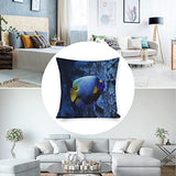 Housse de coussin motif étoiles de mer, fermeture éclair, monde sous-marin, poissons, nautique, océan, 45 x 45 cm, pour canapé, terrasse, décoration intérieure