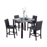 Table haute de comptoir en marbre Melissa de Best Master Furniture