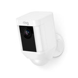 Caméra Ring Spotlight à batterie avec panneau solaire, pack de 1, blanc